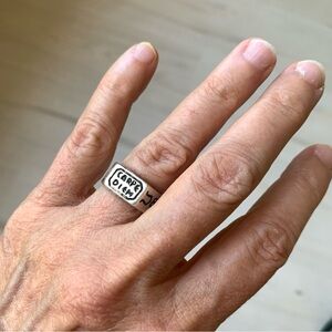 Vintage Sterling Silver 'Carpe Diem' Ring handmade by Ezi Zino “seize the day “